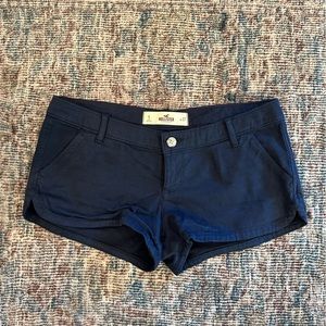 Hollister Navy Cotton Y2K Denim Shorts